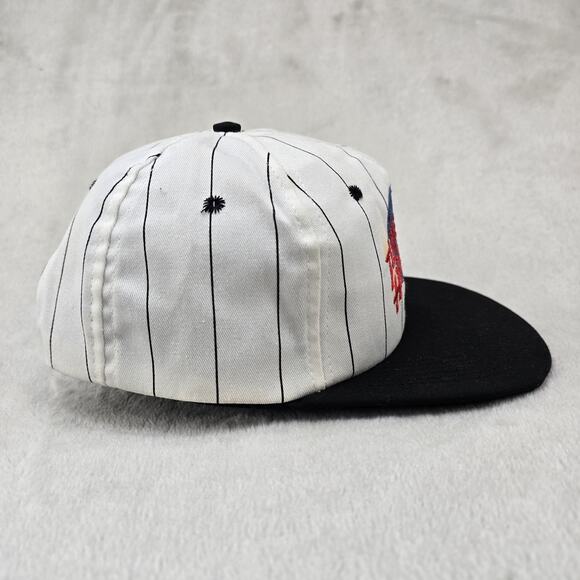 Vintage Planet Hollywood Pinstripe SnapBack Hat Cap Chicago Theme Park 90s - Picture 4 of 9